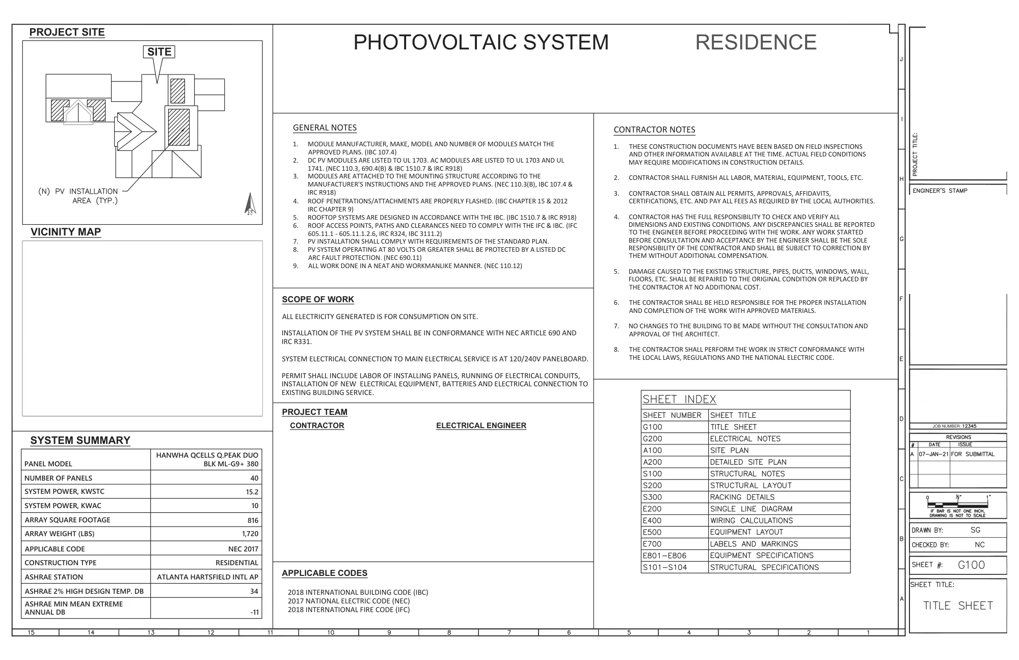 Drawing sheet 1 of 21